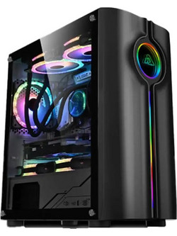 Armaggeddon Tron Holo 3 Black Gaming Micro Tower Κουτί Υπολογιστή με Πλαϊνό Παράθυρο