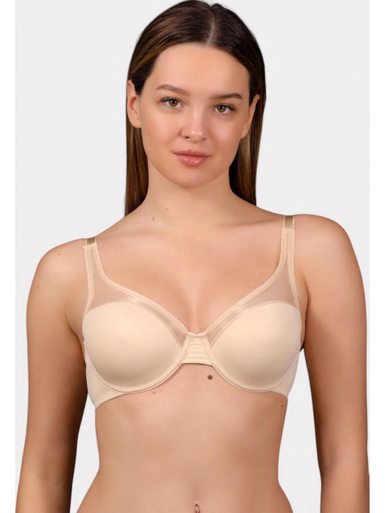 New Bra Lingerie Σουτιέν με Μπανέλα Μπεζ NB1790-3