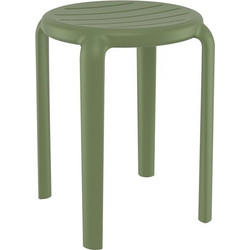 TOM 45εκ. ΣΚΑΜΠΟ OLIVE GREEN ΠΟΛ/ΝΙΟΥ 34X34X45εκ. 20.0782