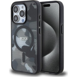 Tumi iPhone 15 Pro Max 6.7'' black hardcase with Frosted Camo Print and MagSafe - (TUHMP15XTCAMK)