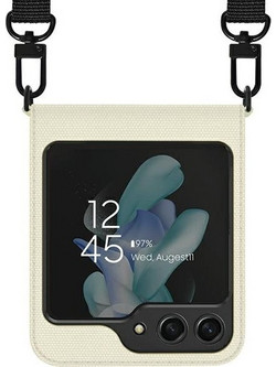Araree Canvas Diary Case Sam Z Flip5 F731 Ivory - (AR10-01778B)