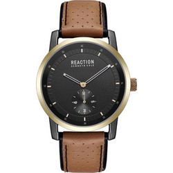 Kenneth Cole Reaction Ανδρικό Ρολόι με Καφέ Δερμάτινο Λουράκι RK50084001