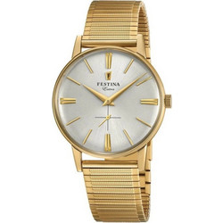 Festina Extra Ανδρικό Ρολόι με Χρυσό Μεταλλικό Μπρασελέ F20251/1