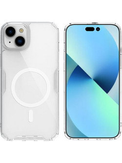 Nillkin Nature Pro MagSafe Back Cover Transparent / White (iPhone 15 Plus)