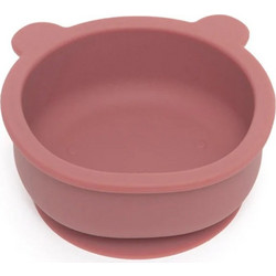 Petit Monkey Μπολ Σιλικόνης Bear Mahogany Rose