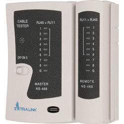 EXTRALINK | Cable Tester | RJ45 RJ11 - (EX.17191)