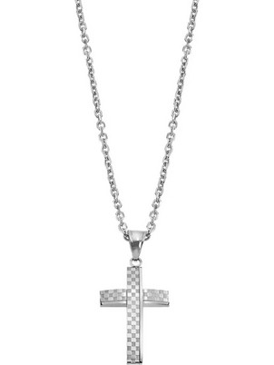 Lotus κολιέ-σταυρός σε ανοξείδωτο ατσάλι LS2105-1/1