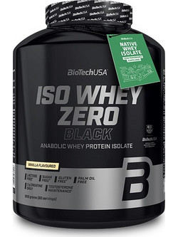 Biotech USA ISO Whey Zero Black Vanilla Πρωτεΐνη Ορού Γάλακτος Γράμμωσης Χωρίς Λακτόζη & Γλουτένη 1.82kg