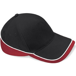 Καπέλο Teamwear B171 Beechfield Black/Classic Red/White