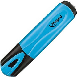 Maped Fluo Pep's Classic Μαρκαδόρος Υπογράμμισης 5mm Μπλε, 1τμχ