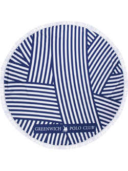 Greenwich Polo Club 3688 Στρογγυλή Πετσέτα Θαλάσσης Microfiber Μπλε