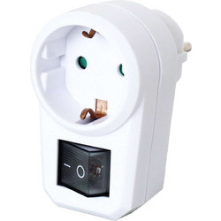 Πρίζα Σούκο με Φωτεινό Διακόπτη ON/OFF - EcoSavers Socket Switch