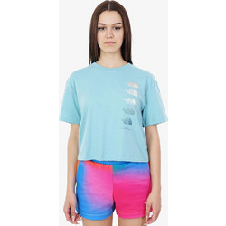 The North Face D2 Graphic S/S Reef Γυναικείο Αθλητικό Crop Top Βεραμάν NF0A83FA-LV2