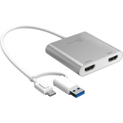 J5create - USB-C To Dual HDMI Multi-Monitor Adapter