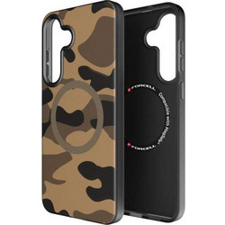 Forcell F-Protect Levels - Ανθεκτική Θήκη (Military Grade) με Υποστήριξη MagSafe για Samsung Galaxy S25 Plus σε Καφέ Xρώμα