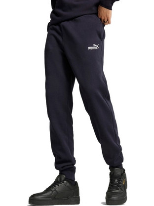 Puma Ανδρικό Παντελόνι Φόρμας Fleece με Λάστιχο Navy Μπλε 682606-16