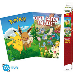 Pokemon Set 2 Chibi Posters 52 x 38 cm - RD084617