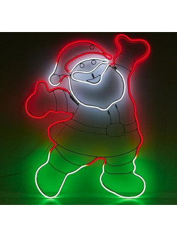 ΑΓΙΟΣ ΒΑΣΙΛΗΣ 61*78cm, 5m ΝΕΟΝ LED ΦΩΤΟΣΩΛΗΝΑ, ME MEΤΑΣΧΗΜΑΤΙΣΤΗ, ΜΟΝΟΚΑΝΑΛΟΣ, ΠΡΟΕΚΤΑΣΗ ΠΑΡΟΧΗΣ 5m, IP44