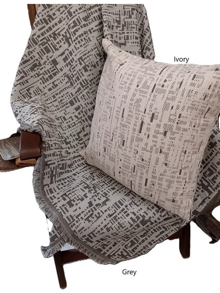 Ριχτάρι Πολυθρόνας 170x180 Chenille Palatex Mexico- Grey