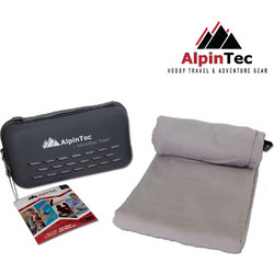 AlpinTec Dryfast XL - Πετσέτα Microfiber 75 x 150 cm, Χρώμα: Grey