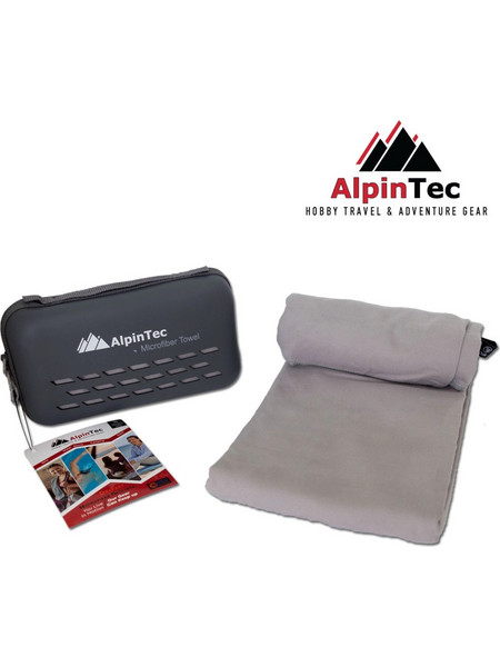 AlpinTec Dryfast XL - Πετσέτα Microfiber 75 x 150 cm, Χρώμα: Grey