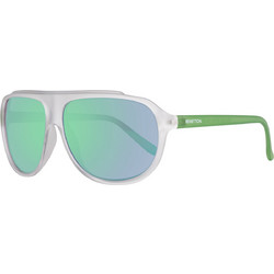 Benetton BE921S 02 Ανδρικά Γυαλιά Ηλίου Aviator Κοκάλινα Πράσινα Λευκά με Πράσινο Polarized Φακό