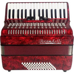 BRANDELLI 48B II Pearl Red Ακορντεόν Kόκκινο