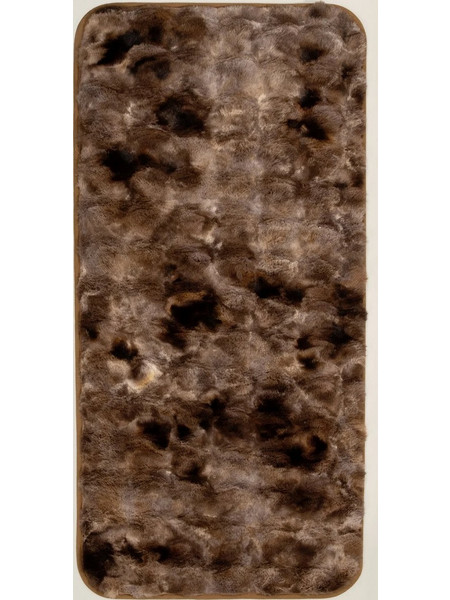 Χαλί αντιολισθητικό 60x140 Kora Dark Borwn Γούνινο nima
