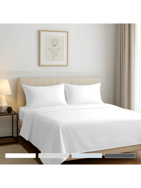 Σετ Σεντόνια Ultra Soft Microfiber Διπλό 4τμχ με Μαξιλαροθήκες - NoNL19784-2