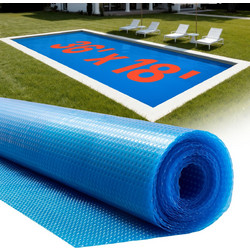 VEVOR Μπλε Ηλιακή Κάλυψη Πισίνας 10.97 x 5.49m με Φυσαλίδες για Θέρμανση και Διατήρηση Θερμοκρασίας TYNJRYCM3618PXGNM001V0