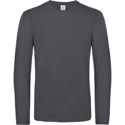 Μακρυμάνικο T-Shirt TU07T B & C E190 LSL Dark Grey