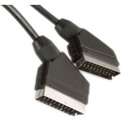 POWERTECH καλώδιο Scart 21pin σε Scart 21pin CAB-S003, 3m, μαύρο