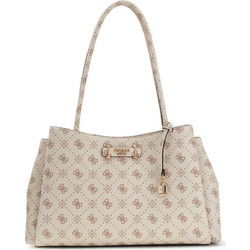 GUESS ACCESSORIES W CARRIE LOGO GRLFRND CARRYALL BAG - HWGP9898220-VNO CREAM