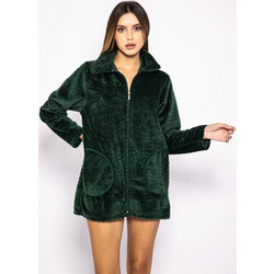 Koyote Γυναικεία Ρόμπα Χειμωνιάτικη Fleece Μπορντό KG5146