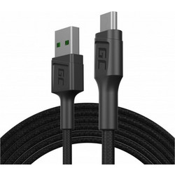 Green Cell Braided USB 2.0 to micro USB Cable Μαύρο 1.2m (KABGC20) KABGC20