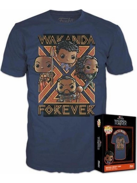 Funko Pop! Tees Marvel: Black Panther - Wakanda Forever (M) Boxed (M) Special Edition