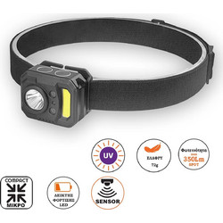 Velamp IR547 Επαναφορτιζόμενος Φακός Led IP44 350lm