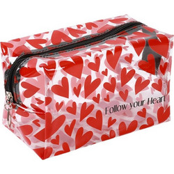 iTotal Hearts Gift Γυναικείο Νεσεσέρ 18x10x10cm Διαφανές
