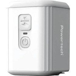 POWERTECH μίνι τρόμπα PT-1553 με φακό, 5W, επαναφορτιζόμενη, λευκή