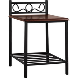 ΚΟΜΟΔΙΝΟ SUZIE HM388 ΑΠΟ ΜΕΤΑΛΛΟ ΚΑΙ ΞΥΛΟ 45x35x48-61Y εκ