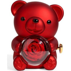 Αρκουδάκι Τριαντάφυλλο Κουτί Κοσμημάτων Forever Rose Bear Δώρο Αγ Βαλεντίνου 85179 Κόκκινο 85179.RED