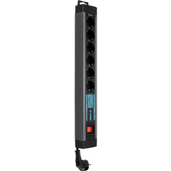 REV outlet Strip 6-fold 3m Supraguard anthracite