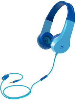 Motorola JR200 Ενσύρματα Παιδικά Ακουστικά On Ear Μπλε