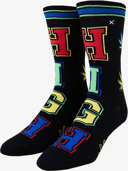ODD SOX Kaash Paige Ανδρικές Κάλτσες Ψηλές με Σχέδια Μαύρες 33570KP