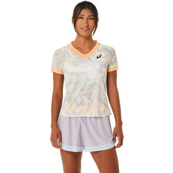 ASICS Match GPX SS Top Γυναικείο Αθλητικό T-Shirt Εκρού 2042A251-500