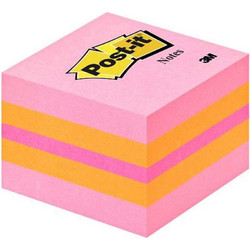 Αυτοκόλλητα Χαρτάκια 3M Post-it 51 x 51 mm (Ροζ) (400 Φύλλα) (2051P)