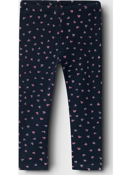 NAME IT NMFDAVINA SWEAT FLEECE LEGGING BRU NOOS 13225451-Dark SapphireHEART AOP DarkBlue
