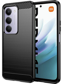 Techsuit Carbon Silicone Xiaomi Redmi 15 / 15C Θήκη Κινητού Black
