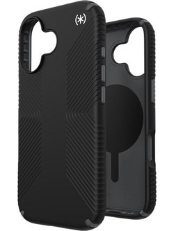 Speck Presidio2 Grip MagSafe - Case iPhone 17 (Black / Slate Grey / White) - (150958-D143)