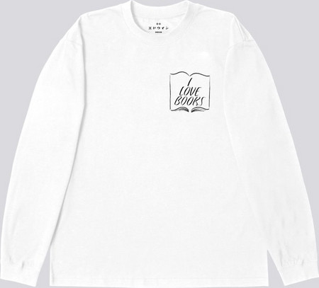EDWIN I Love Books T-Shirt LS - White